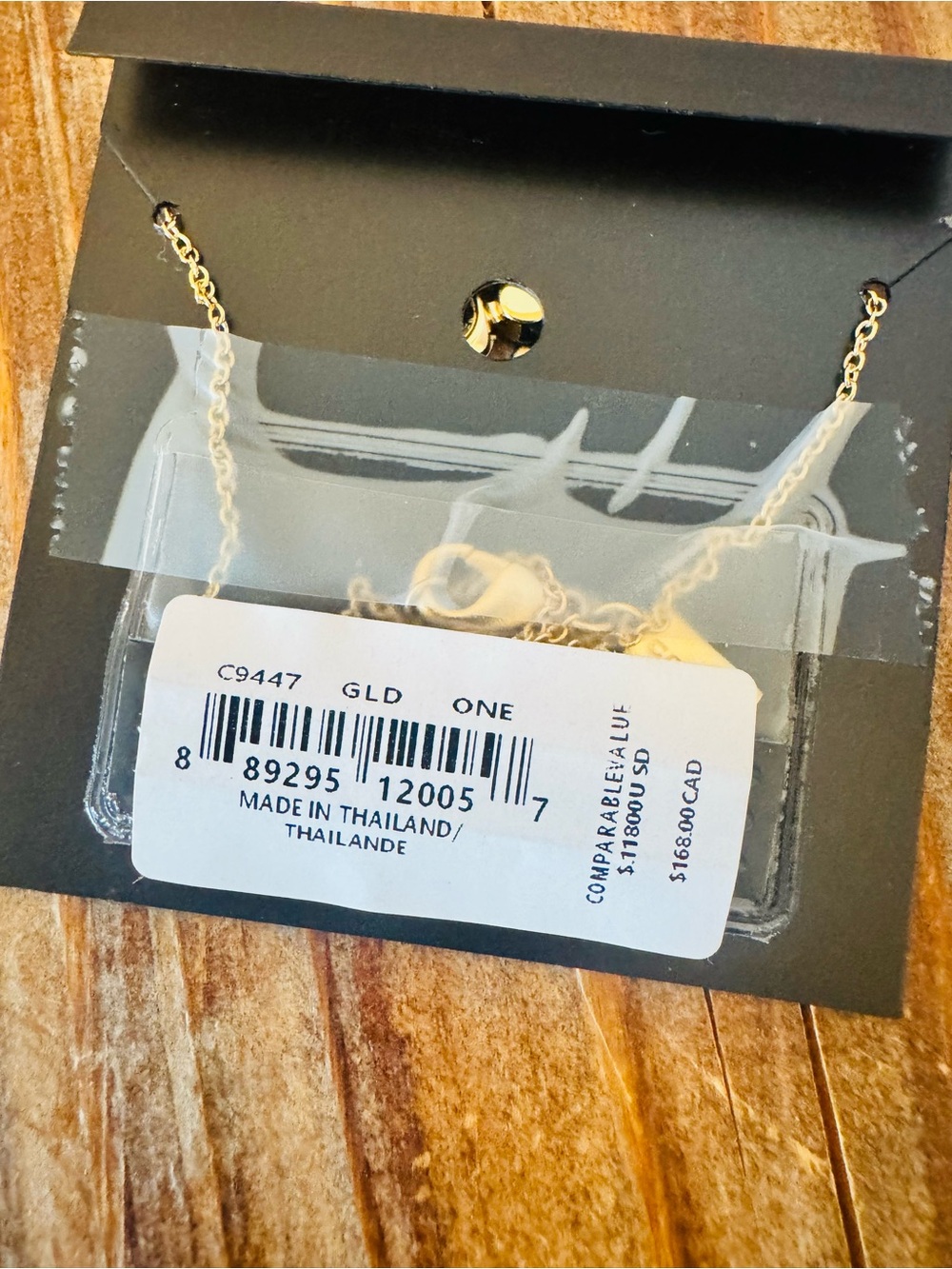 COACH Gold Signature crystal cluster Necklace NWOT - Picture 6 of 12